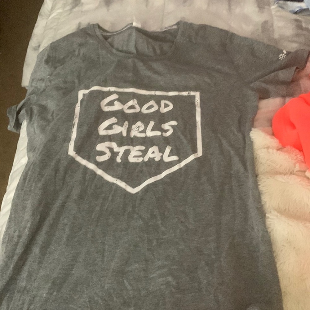 “Good girls steal” softball shirt
